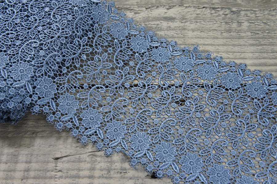 Мереживо гіпюр 145 мм SinemBro сірий