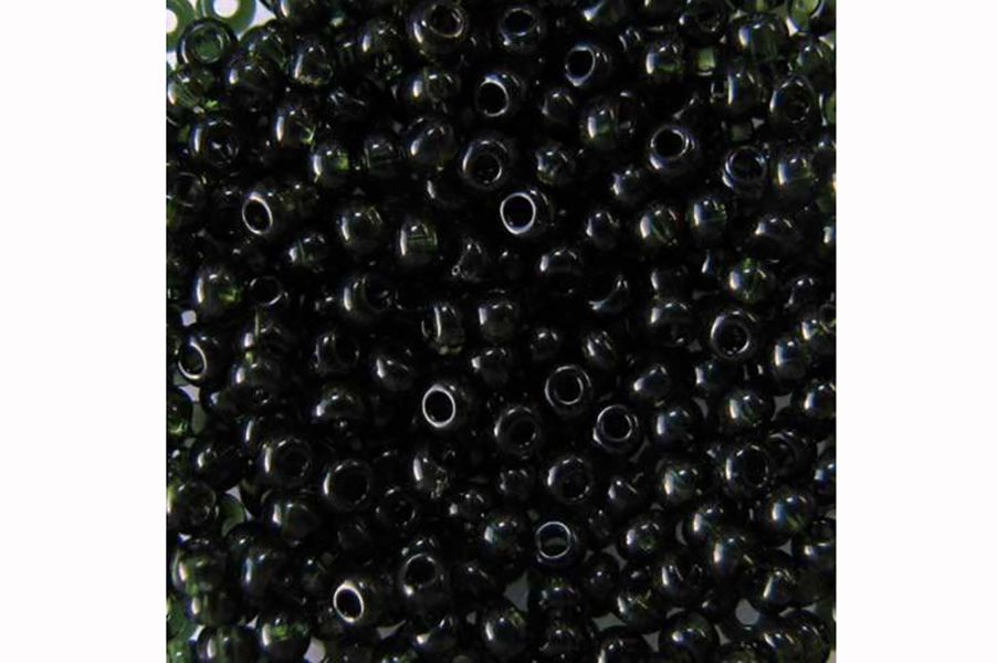 Бісер Preciosa 50290 №10 прозорий кольоровий зелений темний 2,3 мм