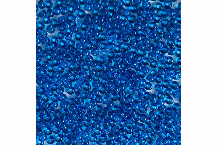 Бісер Preciosa 60150 №10 прозорий кольоровий волошковий 2,3 мм