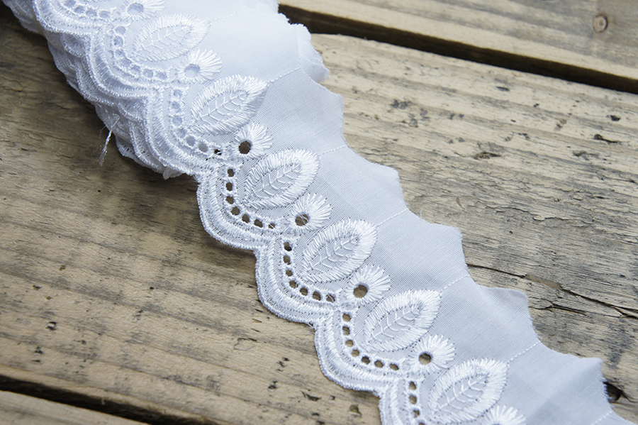 Прошва бавовна 40 мм SinemBro прошва білий 1812-40-999