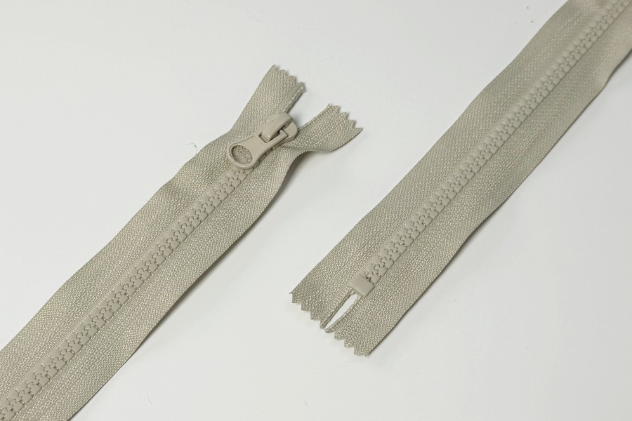 Блискавка MH Тип 5, нероз'ємні бежевий сірий світлий 18 см