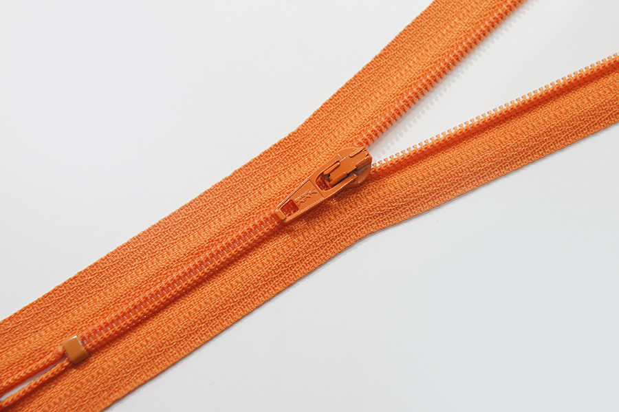 Блискавка YKK Тип 3 оранжевий темний 18 см