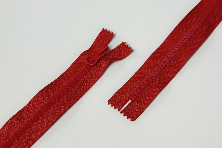 Блискавка MH Тип 5, нероз'ємні червоний 18 см