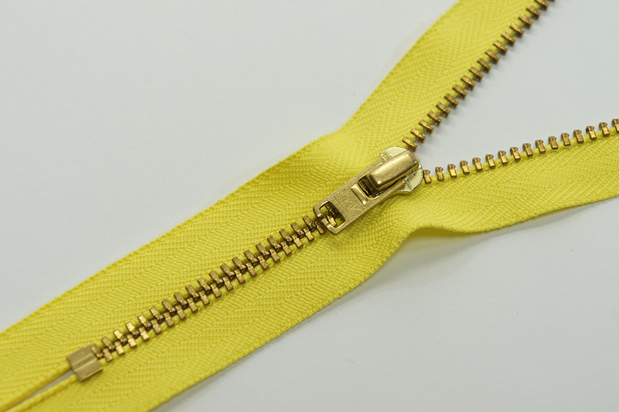 Блискавка YKK Тип 3, нероз'ємні жовтий яскравий 18 см