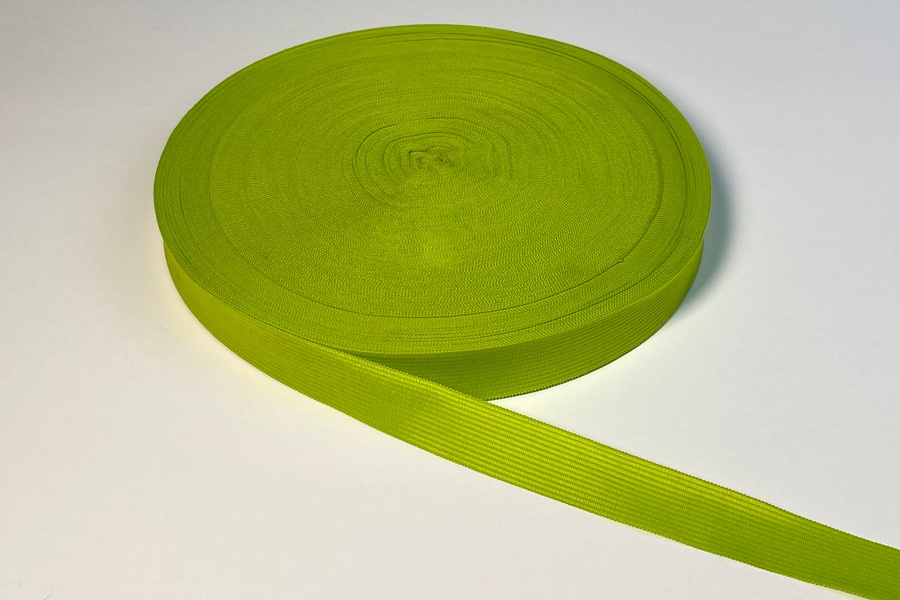 Тасьма 32 мм в'язана салатовий