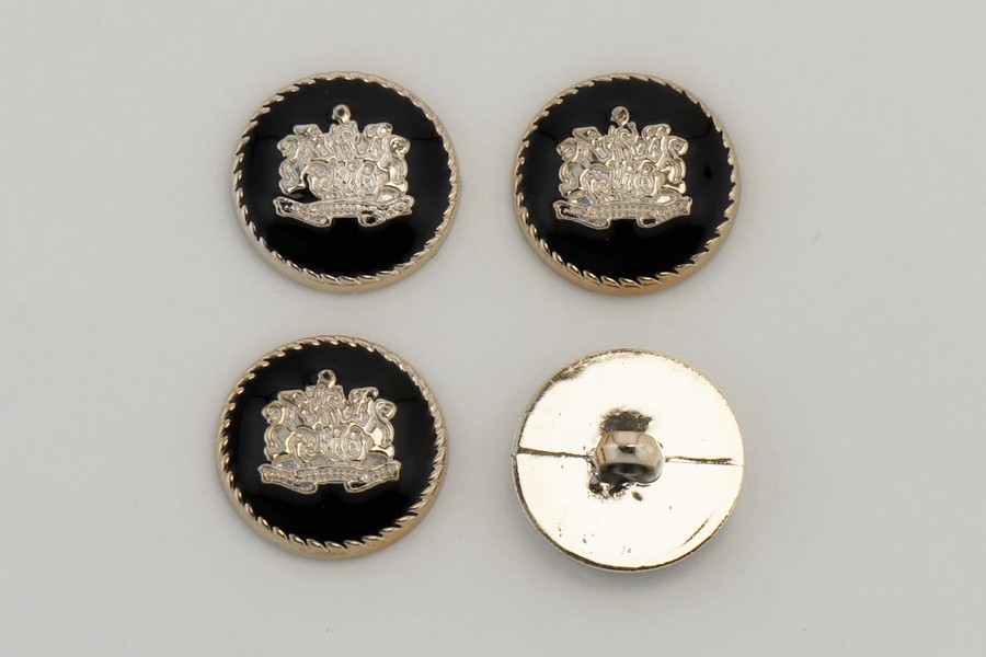 Гудзик на ніжці 25 мм Mertbutton металізований ATS-135