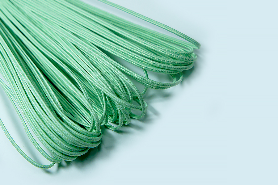 Шнур 1.8 мм сутажний Лента м'ятний яскравий