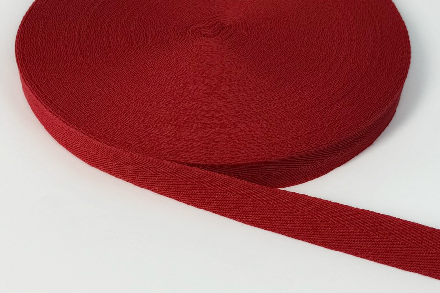 Стрічка кіперна 25 мм червоний