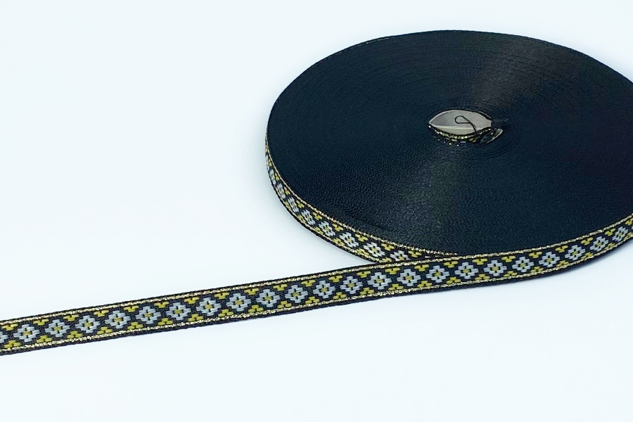 Тасьма 10 мм з люрексом білий 2В140-39-9999/0000з