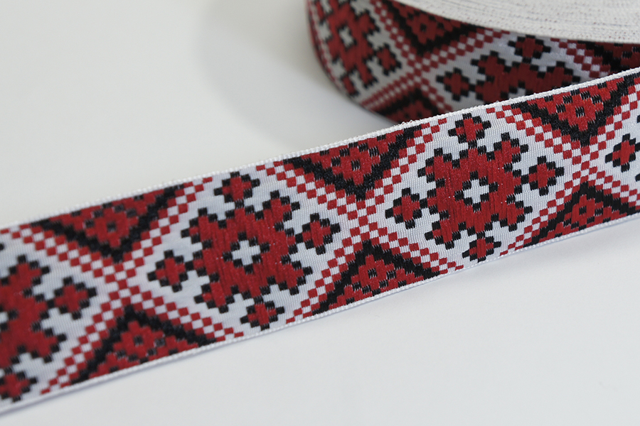 Тасьма 32 мм червоний 2В151-21-197/999