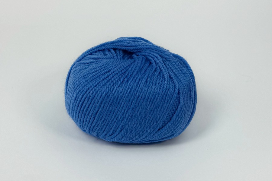 Пряжа Кашемірова вовна 93%, поліамід 7% волошковий світлий 90м(50гр)