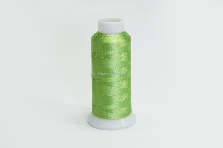 Нитки вишивальні MH 2742 м віскоза 100% салатовий яскравий 5681