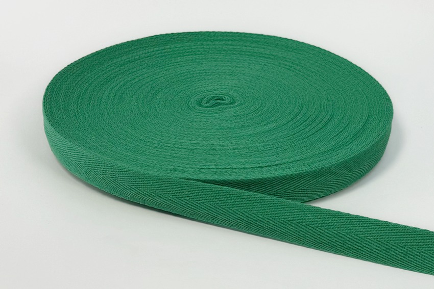 Стрічка кіперна 25 мм зелений яскравий