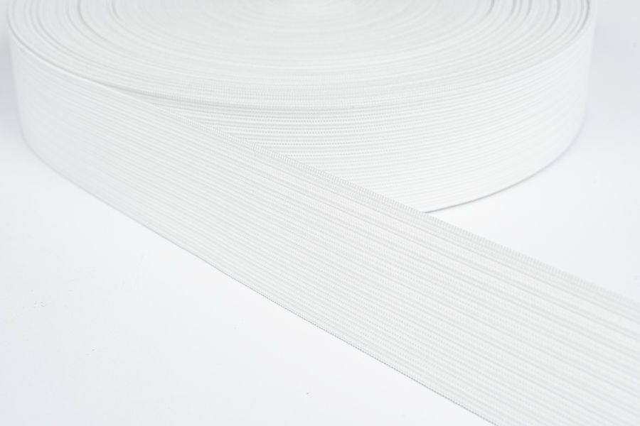 Тасьма еластична 160 мм бандажна в'язана білий