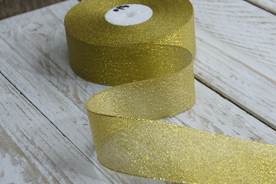 Стрічка люрекс 36 мм MH золото 6106-0014-gold-МН