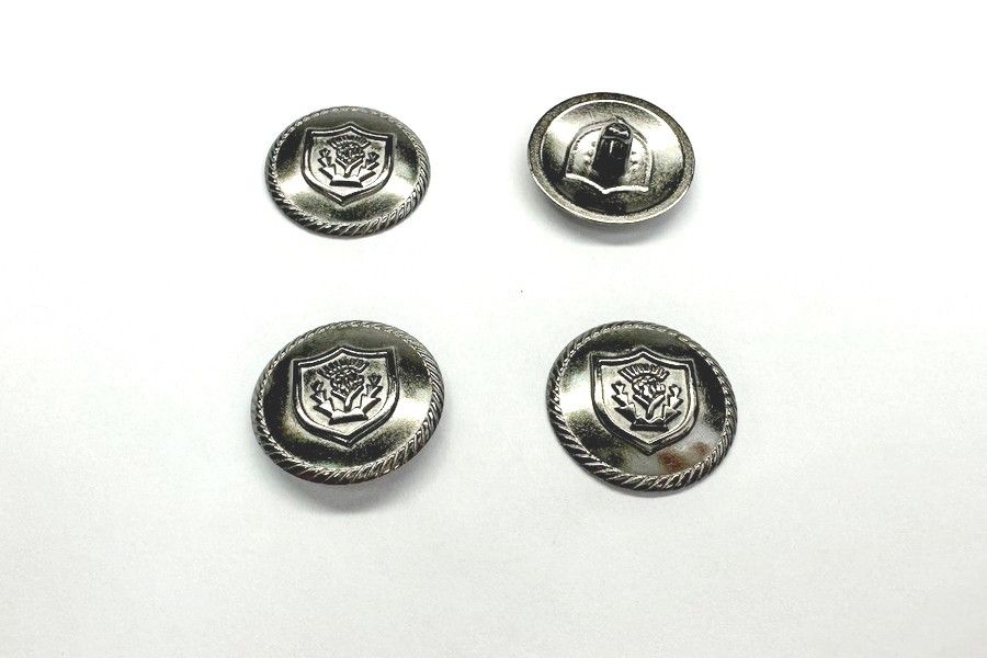 Гудзик на ніжці 23 мм Mertbutton нікель чорний SMB-405