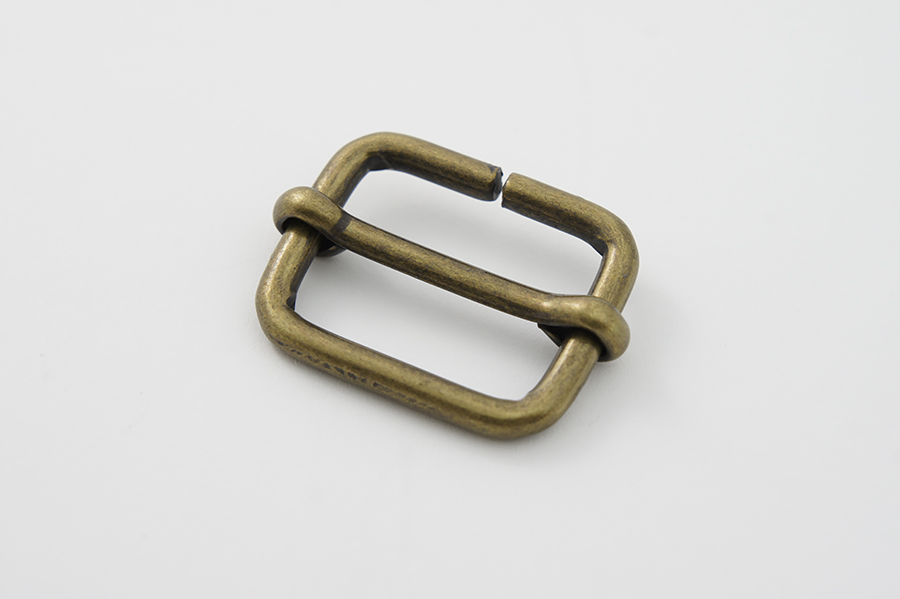 Пряжка-регулятор 25 мм Castiglioni стара латунь 25-20-4-bronz