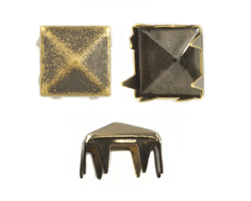 Прикраса 5 мм Castiglioni піраміда стара латунь