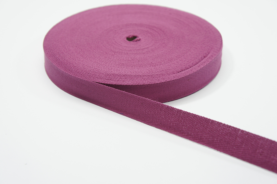 Стрічка кіперна 22 мм Лента рожевий бузковий яскравий