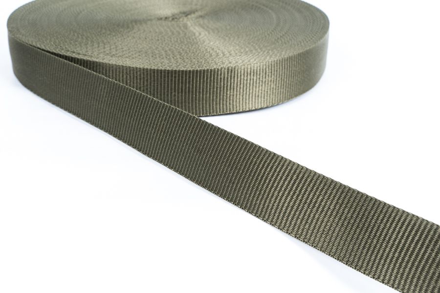Стрічка 50 мм щільна болотний темний