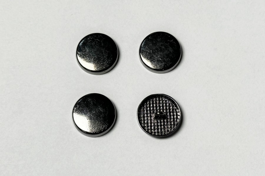 Гудзик на ніжці 20 мм Mertbutton нікель чорний CN-26