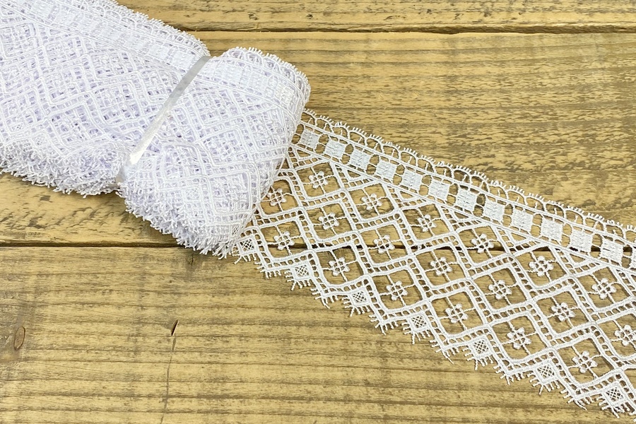 Мереживо гіпюр 100 мм SinemBro білий 4G4194-100-white