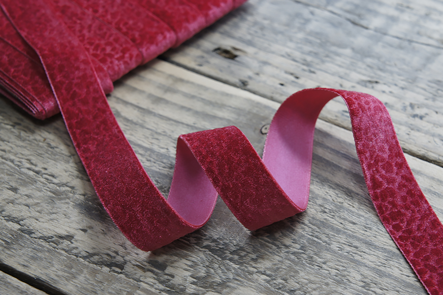 Тасьма 20 мм з відтиском червоний яскравий