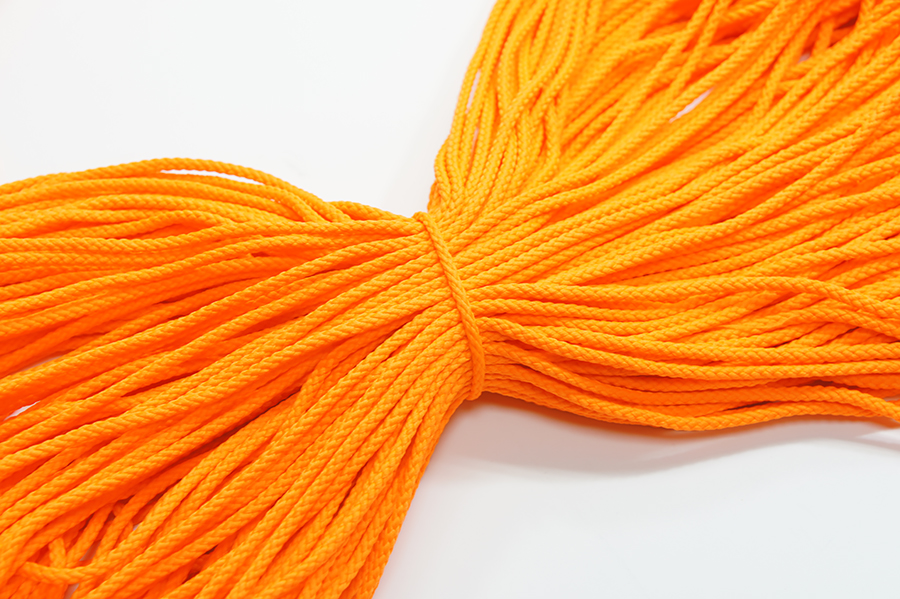 Шнур 4.0 мм для взуття 1-35 оранжевий кислотний