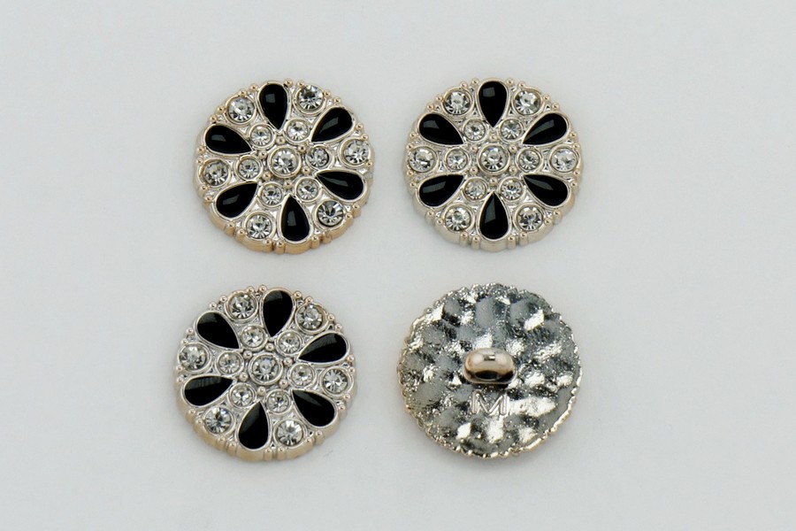 Гудзик на ніжці 25 мм Mertbutton металізований золото TN-09