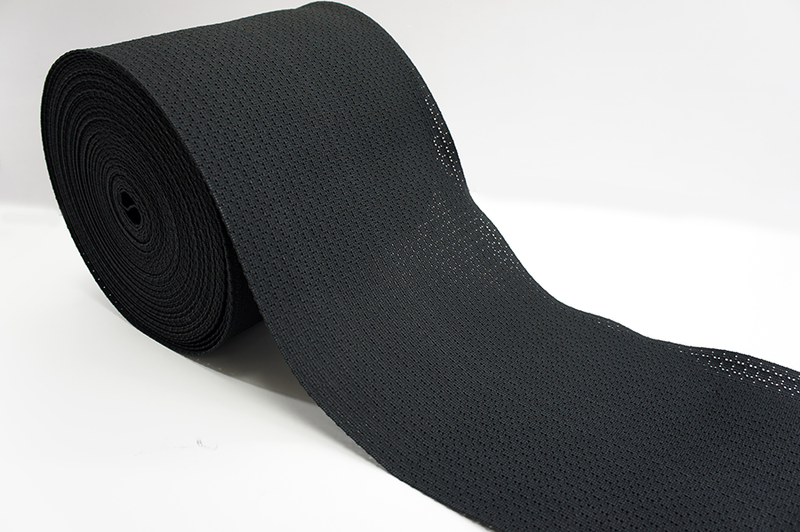 Тасьма еластична 195 мм бандажна Лента в'язана чорний