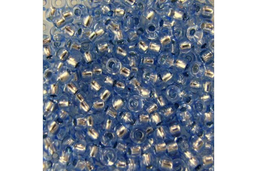 Бісер Preciosa 78131 №10 прозорий сольгель волошковий темний 2,3 мм 78131-5