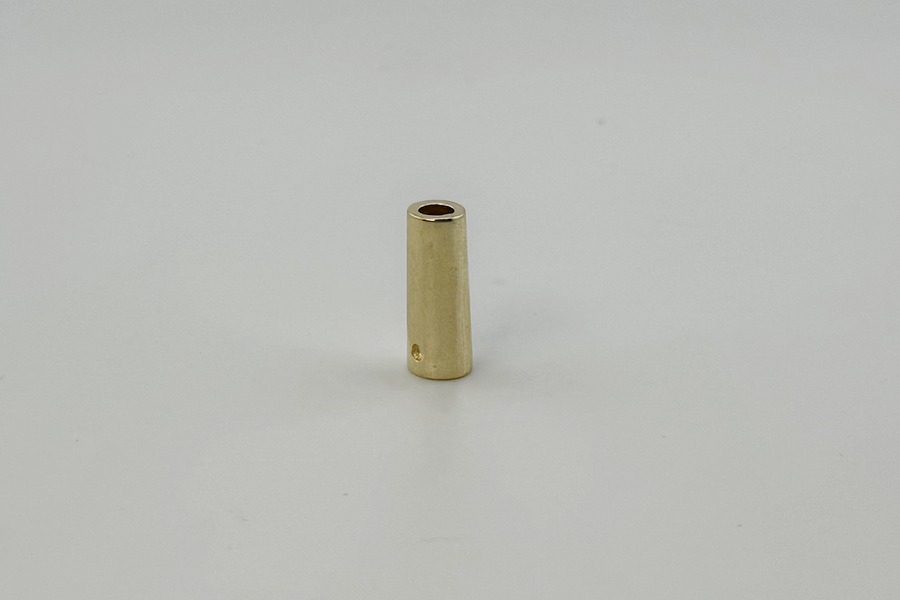 Наконечник для шнура 8х21 мм Mertbutton одинарний золото