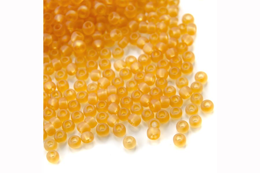 Бісер Preciosa 10050/1-5 №10 прозорий матовий золотистий 2,3 мм