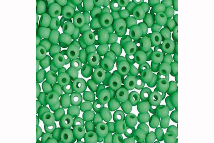 Бісер Preciosa 53250/1-5 №10 непрозорий матовий зелений 2,3 мм