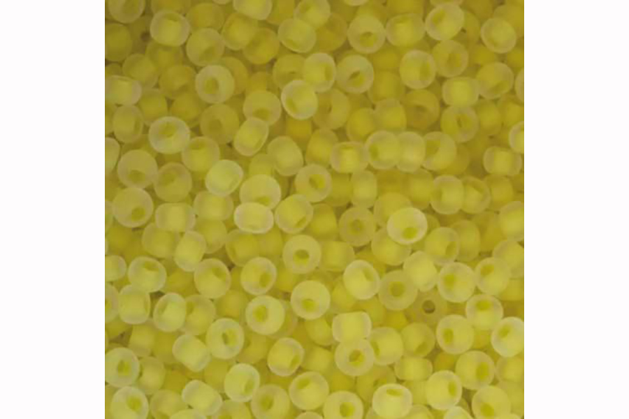 Бісер Preciosa 38386 №10 прозорий матовий жовтий лимонний 2,3 мм