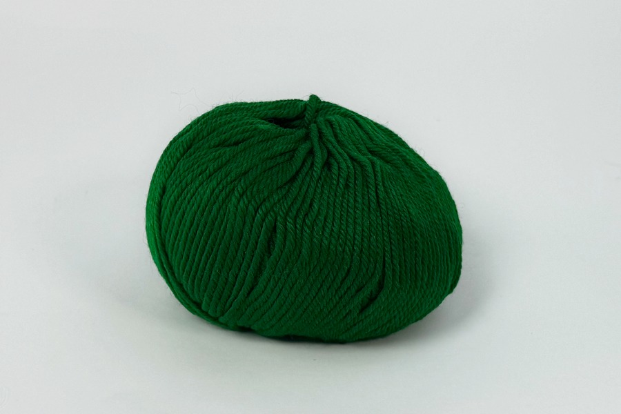 Пряжа Кашемірова вовна 93%, поліамід 7% зелений 90м(50гр)