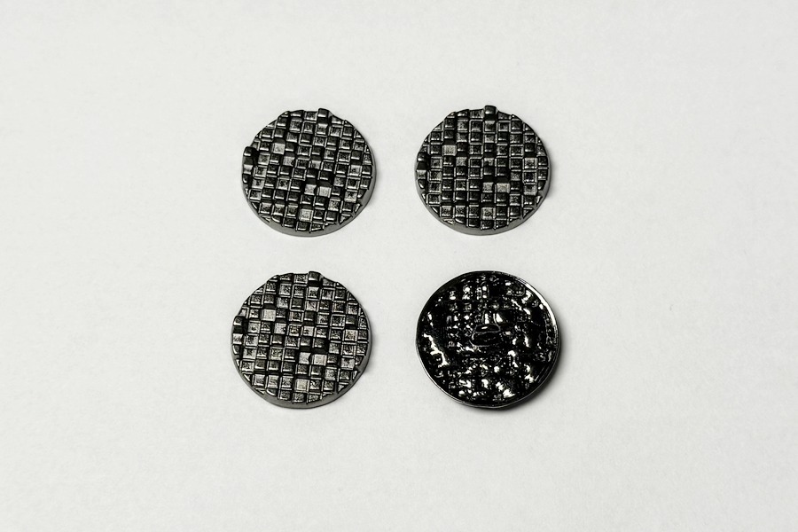 Гудзик на ніжці 23 мм Mertbutton нікель чорний UTS-17-36-b.nik