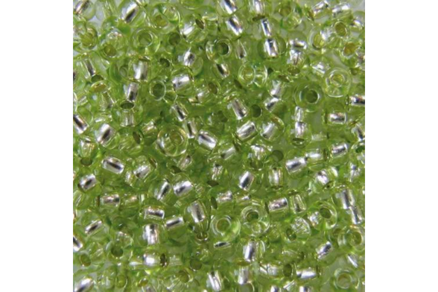 Бісер Preciosa 78154 №10 прозорий сольгель зелений яскравий 2,3 мм