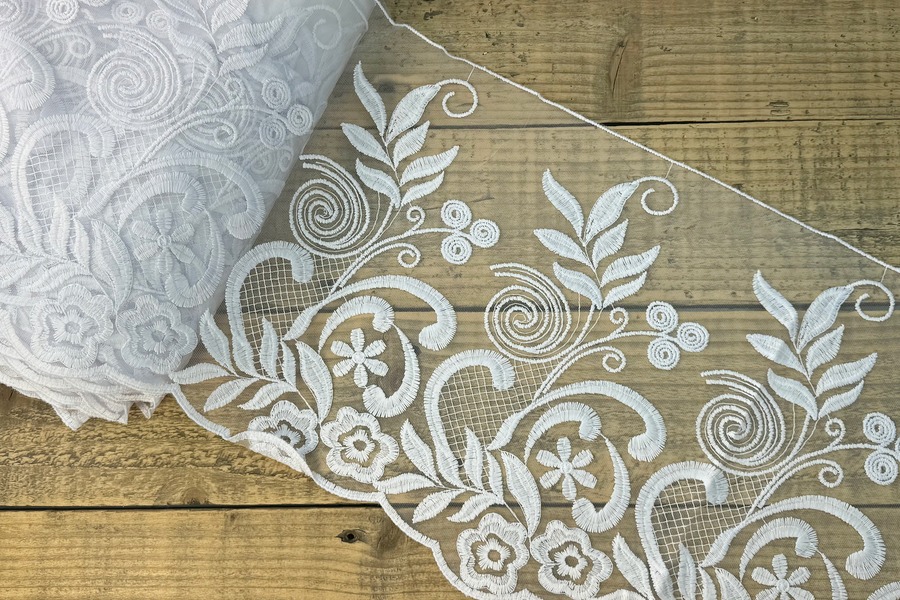 Мереживо блюмарин 320 мм SinemBro білий