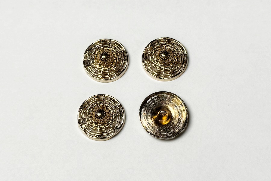 Гудзик на ніжці 23 мм Mertbutton золото UTS-18-36-gold