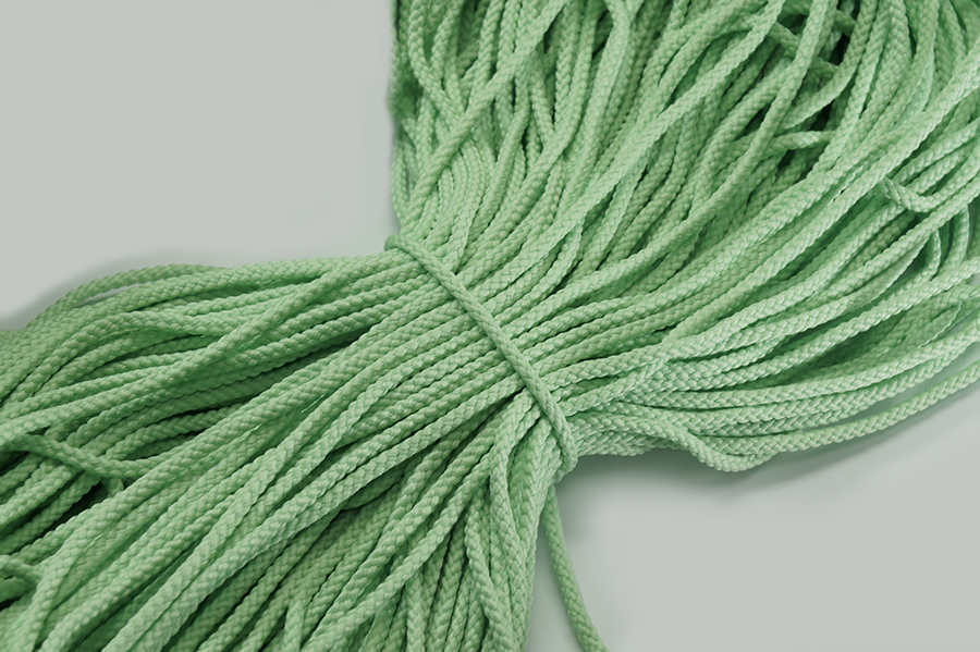 Шнур 4.0 мм для взуття 1-35 Лента м'ятний яскравий