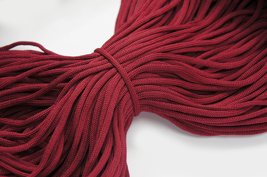 Шнур 4.0 мм для взуття 1-36 Лента малиновий