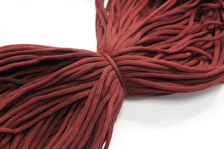 Шнур 4.0 мм для взуття 1-36 Лента вишневий темний