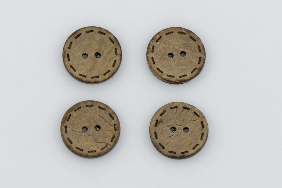 Гудзик 23 мм Mertbutton 2 отвори під дерево