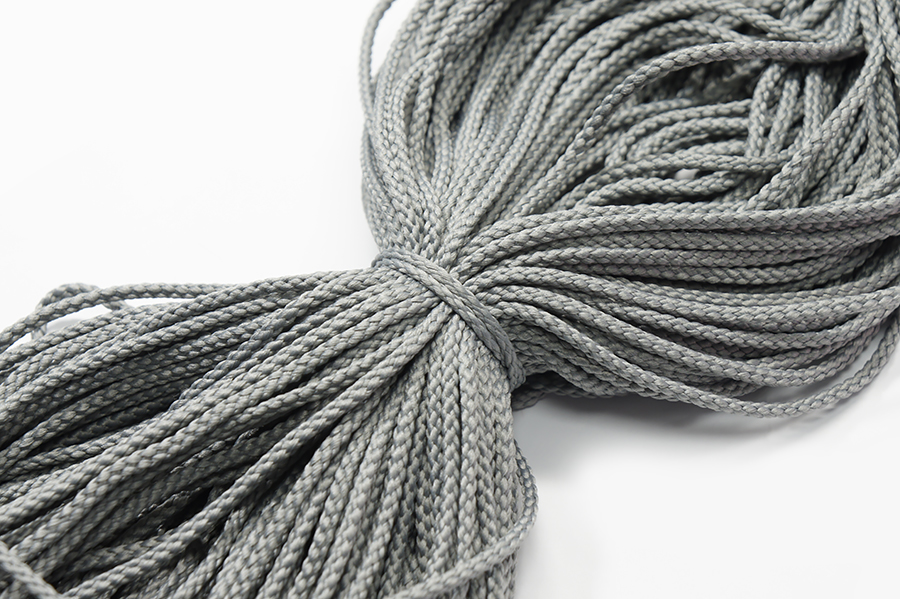 Шнур 4.0 мм для взуття 1-35 сірий
