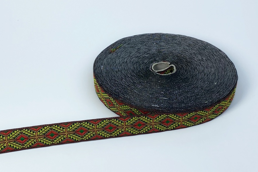 Тасьма 23 мм зелений грушевий світлий