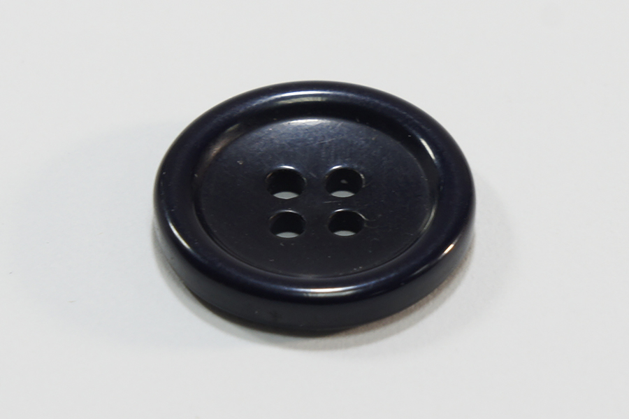 Гудзик 20 мм Mertbutton 4 отвори однотонний синій темний ВР-179