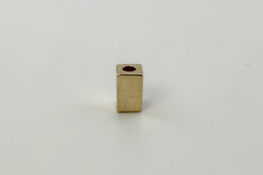 Наконечник для шнура 7х12 мм Mertbutton одинарний золото