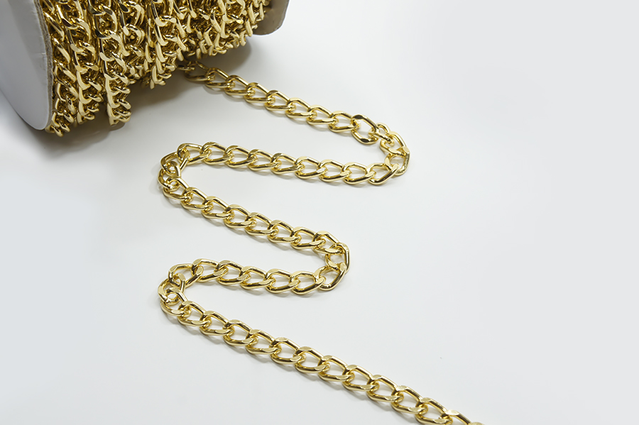 Ланцюг 9х13 мм декоративний MH золото