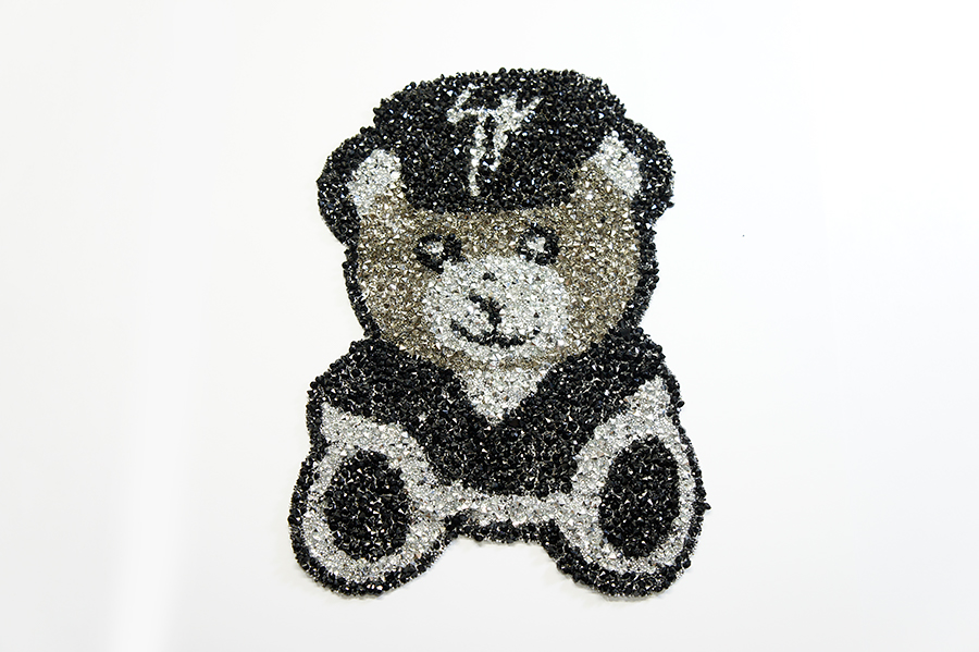 Термоаплікація зі стразами Mertbutton на силіконі 007-М